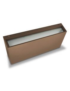 Aplique de pared, HAMMER LED color marrón, luz dual 2x12W.