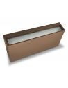Aplique de pared, HAMMER LED color marrón, luz dual 2x12W.