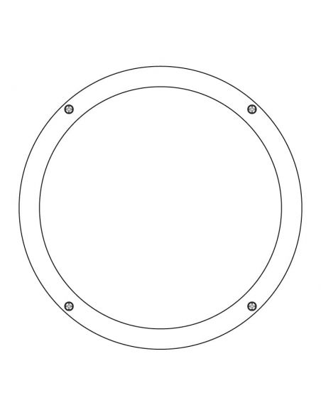 Aplique de pared LED, LEVANTE-2. Dibujo técnico de frente.