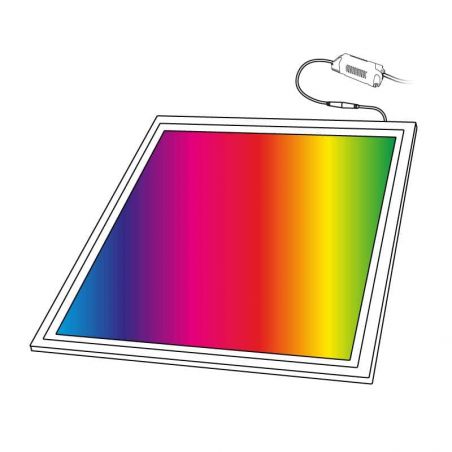 Panel LED, VISIÓN RGB, 60x60 cms. Muestra con driver.