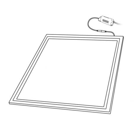 Panel LED 60x60 modelo VISIÓN 40W. Dibujo técnico.