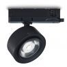Foco led para carril trifásico, TRACK.30, proyector de 15W, color negro.