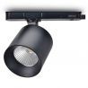 Foco led para carril trifásico, TRACK.31, proyector de 15W, color negro. Luz regulable.