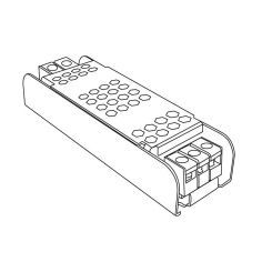 Transformador para tiras de led de 24V. Driver con protección IP20, potencia de 100W. 2