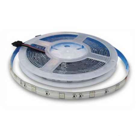 Tira LED 24V, 5050 RGB de 30 LED por metro, grado de protección IP65.