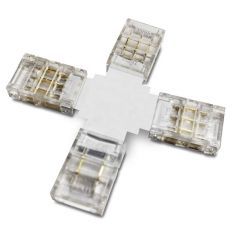 Conector tipo X con 3PIN para tira de led de 12V y 24V dualcolor.