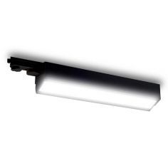 Foco led para carril trifásico, TRACK.35, proyector de 40W, color negro. 2