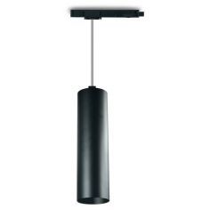 Luminaria LED ZONDA, lámpara para carril trifásico, color Negro.