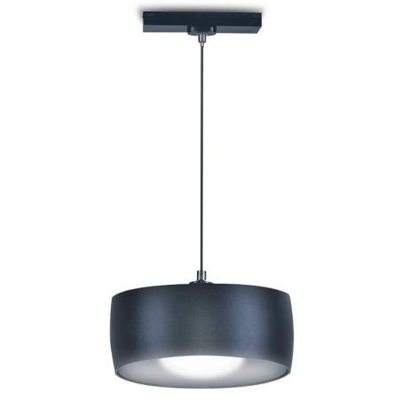 Luminaria LED, UTOPÍA. Lámpara para carril universal trifásico. Color negro. Luz blanca neutra.