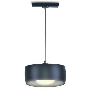 Luminaria LED, UTOPÍA. Lámpara para carril universal trifásico. Color negro. Luz cálida.