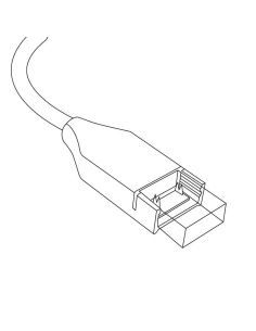 Conector + estabilizador + cable, para la conexión a red de las  Tiras LED 230V modelo ELISE monocolor. 2